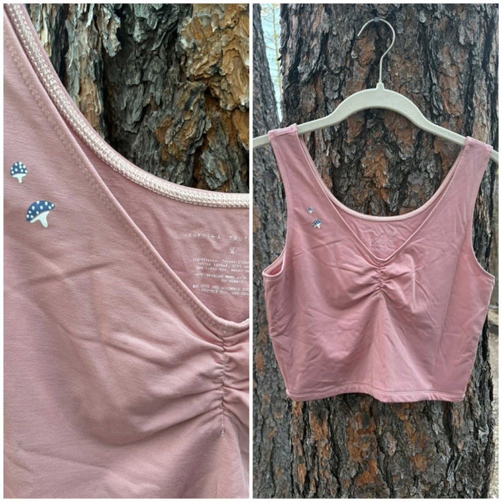 Purusha People NEW "Rosy Mushy Gather Top" Size Medium